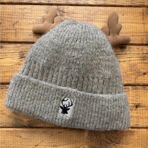 Kids' Tan Antler Beanie